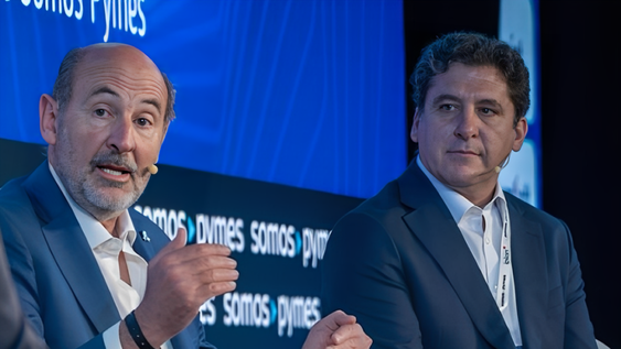 Rodolfo Vargas Arizu y Gustavo Fernández, los ministros de la Producción de Mendoza y San Juan. &nbsp; &nbsp; &nbsp;