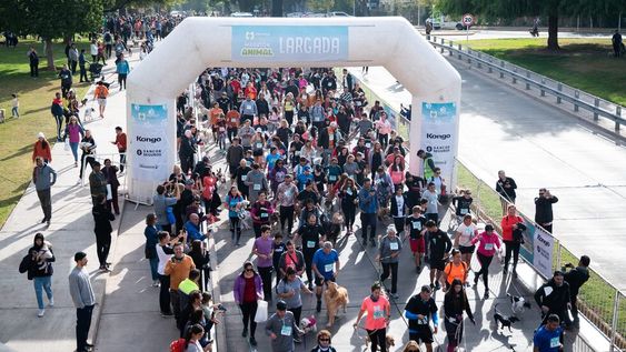 Miles de personas disfrutaron una nueva edición de la Maratón Animal, junto a sus animales de compañía