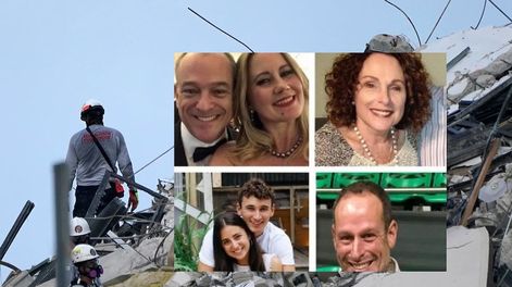 Frank y Anne Kleiman, Nancy Kleiman, Deborah Berezdivin, Ilan Naiybryf, Jay Kleiman son algunos de los desaparecidos en el derrumbe de Miami.