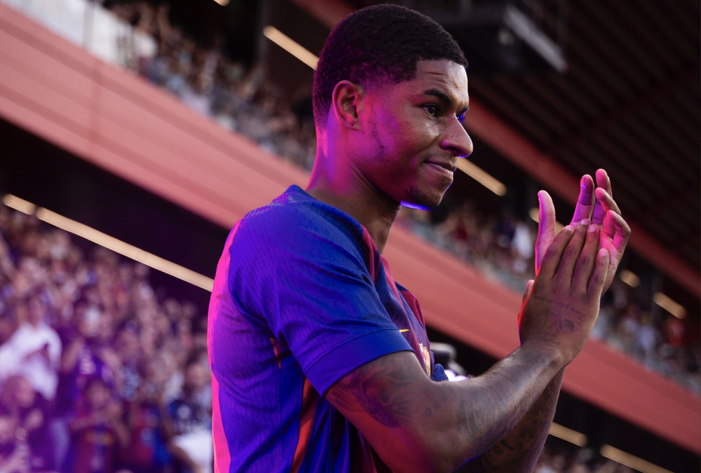 Marcus Rashford debut&oacute; con la casaca del Barcelona