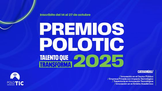 El Polo TIC Mendoza abre la convocatoria a sus premios anuales para destacar proyectos y trayectorias que transforman la provincia a través de la tecnología. El Polo TIC Mendoza abre la convocatoria a sus premios anuales para destacar proyectos y trayectorias que transforman la provincia a través de la tecnología.