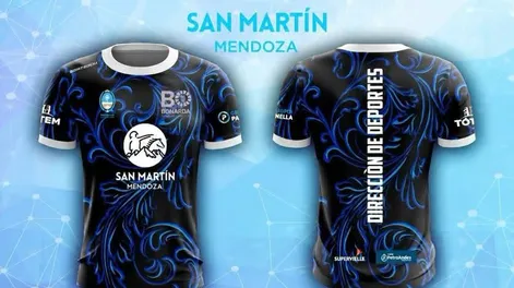 La Municipalidad de San Martín decidió hacer una imitación de la camiseta alternativa de la Selección Nacional para su Maratón Bonarda.