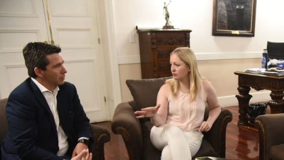 El presidente de la Cámara de Diputados, Andrés Lombardi y la vicegobernadora Hebe Casado. Ninguno de los dos ha convocado la Comisión Bicameral de Seguridad.