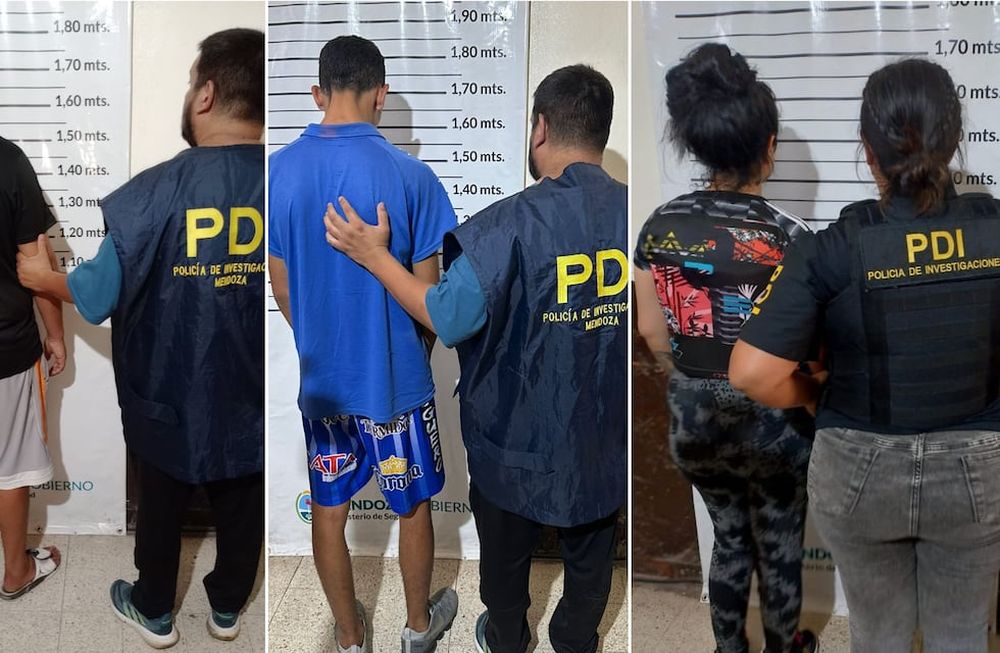 Dos hombres y una mujer, los tres nuevos detenidos por el crimen de Isaías, el nene de 10 años baleado en Guaymallén. Foto: Ministerio de Seguridad