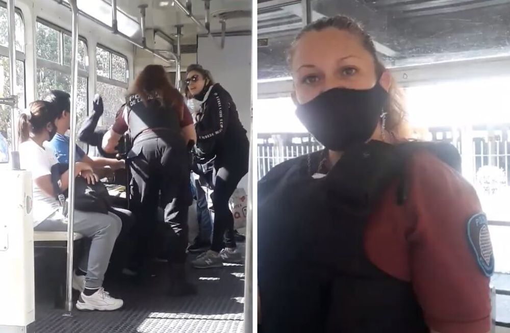 Aseguran que una policía maltrató a un chico con autismo en un tren.