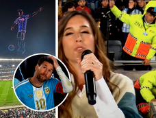 El show de drones y la canción de dedicada de la Sole para Messi no se salvaron de las perlitas.
