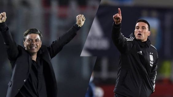 Marcelo Gallardo y Lionel Scaloni y otro cortecircuito por la convocatorias de jugadores de River Plate a la Selección Argentina. / Gentileza.