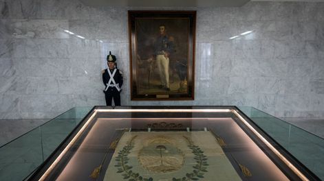 Los Andes | Aniversario del Paso a la inmortalidad del General Don José de San Martín en el Cambio de Guardia de la Bandera del Ejército de los Andes.Foto: Ignacio Blanco / Los Andes