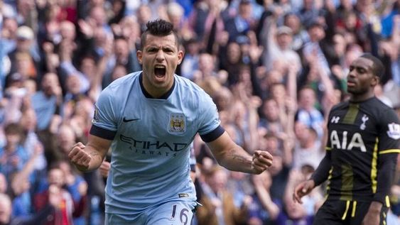 El Kun Agüero cantó cuaterna ante el Tottenham