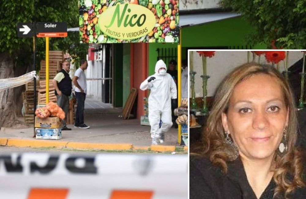 Carina Rodríguez, la verdulera de San Martín que fue asesinada frente a su hija. / archivo