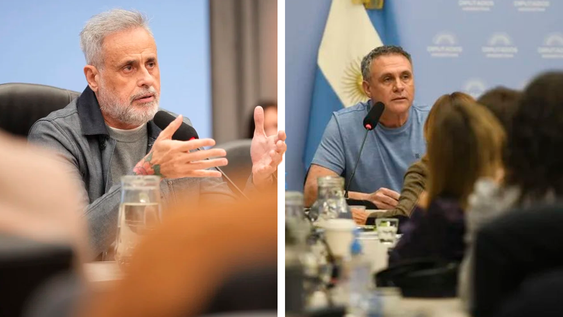 Jorge Rial y Mauro Federico en Diputados.