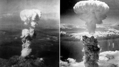 Bombardeo atómico en Hiroshima, agosto de 1945. 