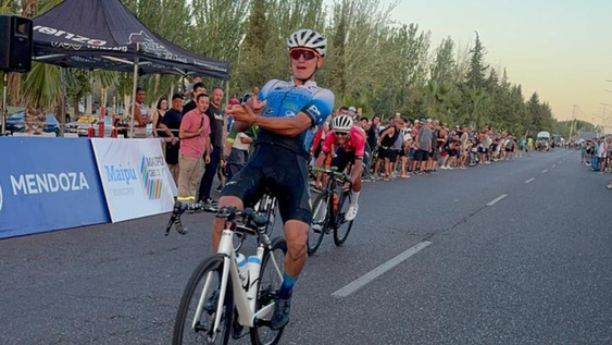Tomás Moyano, dueño absoluto de la cuarta etapa de la Vuelta de Mendoza
