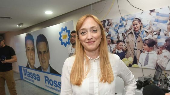 Elecciones presidenciales 2023 en la República Argentina.Anabel Fernandez Sagasti en el bunker del Partido Justicialista Unión por la Patria de Ciudad Foto: José Gutierrez / Los Andes