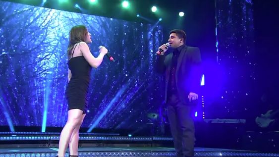 La Voz Argentina: el streaming podrán verlo aquellos que adquirieron la entrada por 48 horas. En la foto, La Sole y Francisco Benítez en el Movistar Arena. / Gentileza