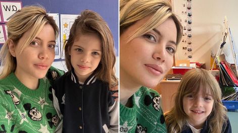 Las hijas de Wanda Nara, igualitas a ella cuando era niña.