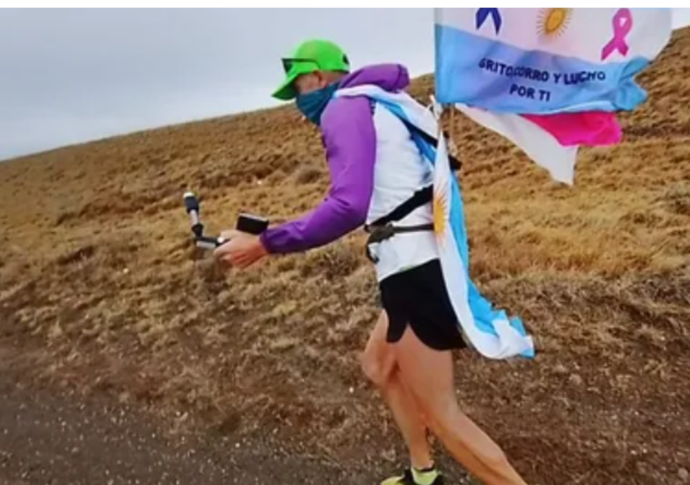 A lo Forrest Gump: quién es el gendarme retirado y atleta que corre por el país promoviendo hábitos saludables
