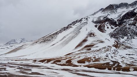 Nevadas en la alta montaña