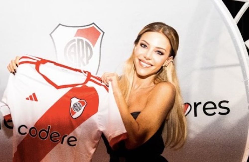 Evangelina Anderson salió a defender a su marido tras los rumores de golpes en el vestuario Millonario. / Gentileza.