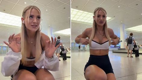Una influencer alemana denunció que no la dejaron subir a un avión por su vestimenta