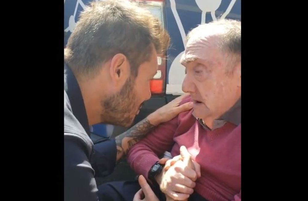 San Lorenzo: emotivo encuentro de Tinelli con un vitalicio que le hizo un especial pedido