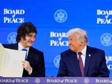 Milei y Trump en el Consejo de la Paz.