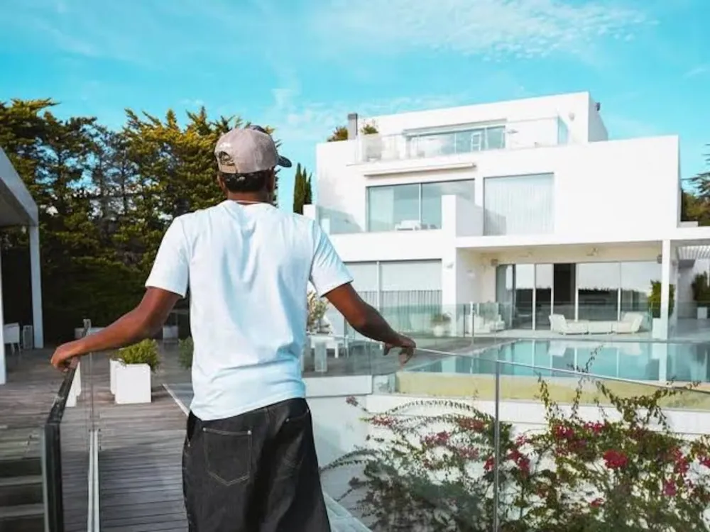 Lamine Yamal en su casa de Barcelona. 