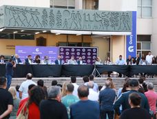 El intendente Marcos Calvente en la apertura de sesiones del Concejo Deliberante de Guaymallén