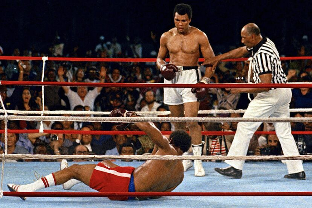 La histórica pelea entre Ali y Foreman.