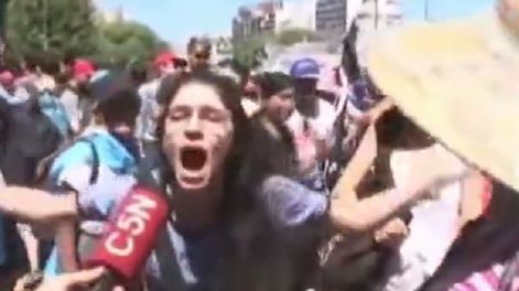 Ocurrió durante un móvil del canal C5N - Captura de video