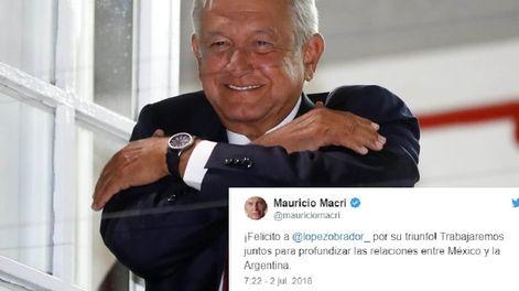 Macri felicitó a López Obrador y pidió profundizar la relación entre Argentina y México