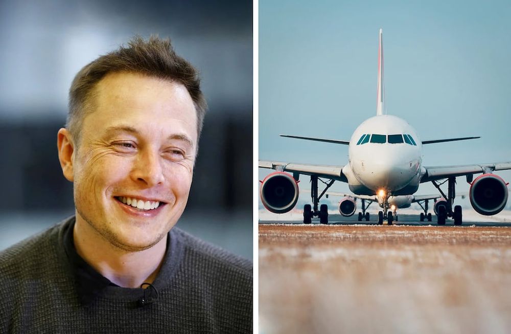Elon Musk realiza vuelos privados a corta distancia en su jet privado