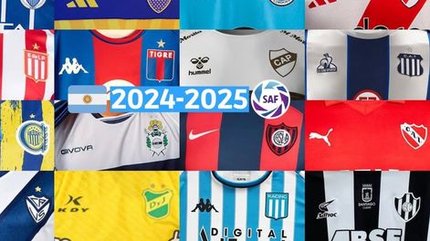 Los Andes | Las camisetas actuales del fútbol argentino
