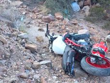 Un motociclista de 30 años desbarrancó en Ruta 7 y murió&nbsp;