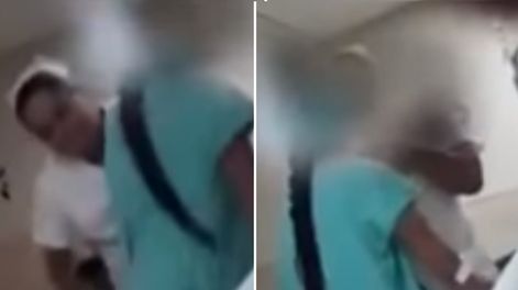 Echaron a una enfermera que fue grabada golpeando a una nena en un hospital público