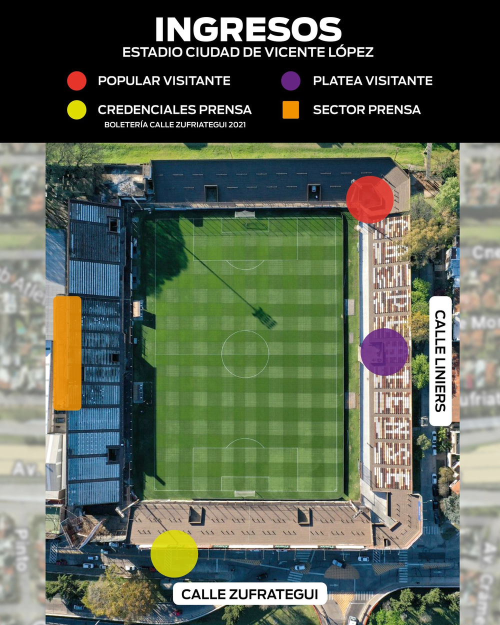 Así será el ingreso de los hinchas de Gimnasia y Esgrima