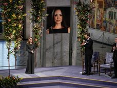 Con una ovación, la hija de María Corina Machado recibió el Premio Nobel de la Paz.