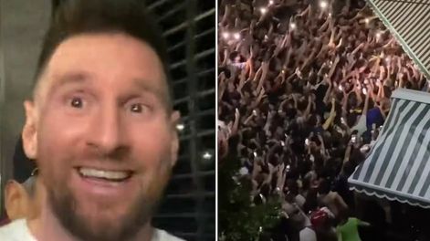 Locura por Lionel Messi en Palermo