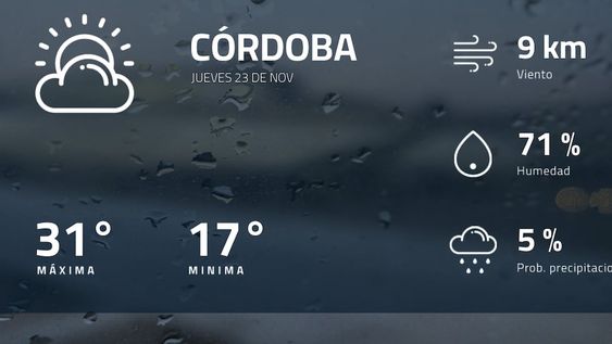 Pronóstico regional: ¿cómo estará el tiempo en Córdoba?