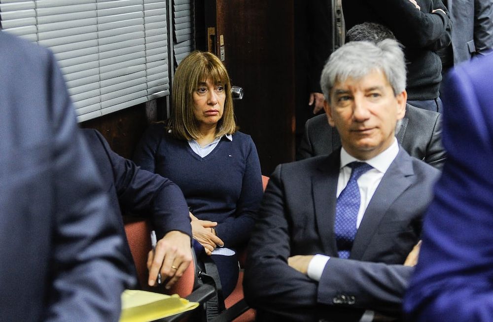 La esposa del ex juez Bento, Marta Boiza, fue imputada junto a uno de sus hijos por amenazar y lesionar a un abogado.Foto Federico Lopez Claro