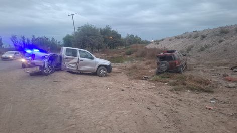 Choque en Lavalle con tres heridos