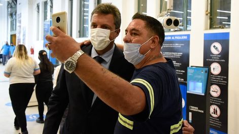 Los Andes | Sergio Massa en la Estación Constitución
