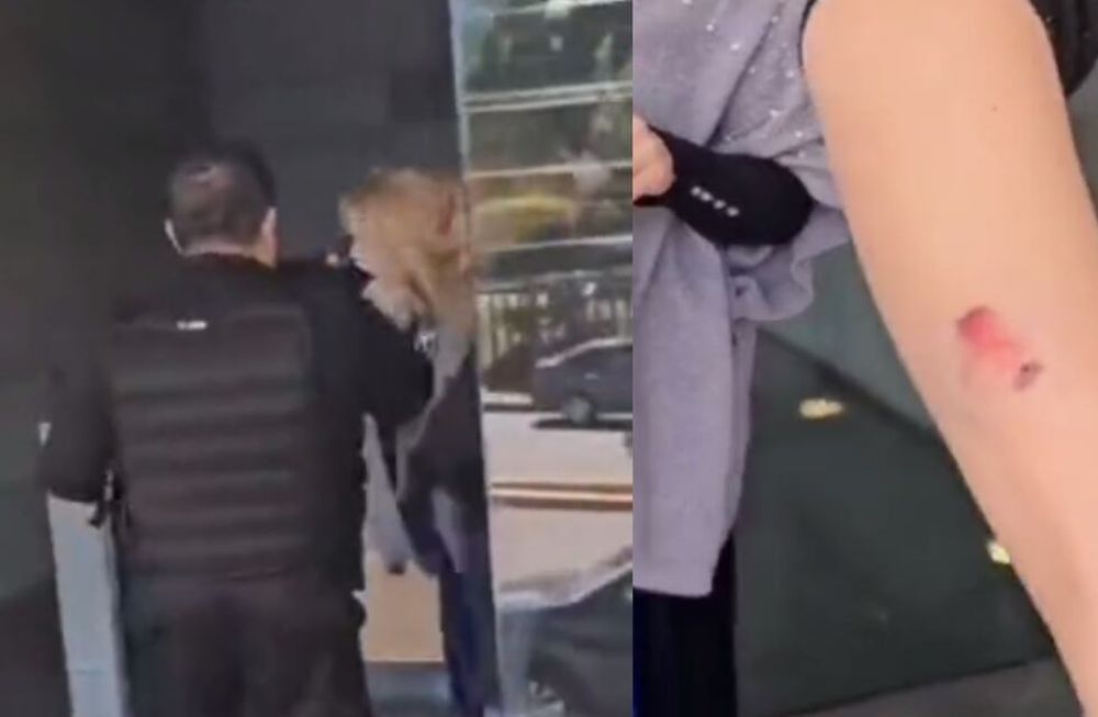 La clienta fue identificada como Edith. Medios locales afirman que la mujer tendría un modus operandi que lleva a cabo en diferentes comercios de Tlalnepantla, México, para evitar pagar. Foto: Captura de video.