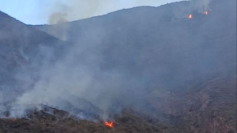 A fines de noviembre se registró el último gran incendio, esta vez fue en el cerro Peral, de El Challao.