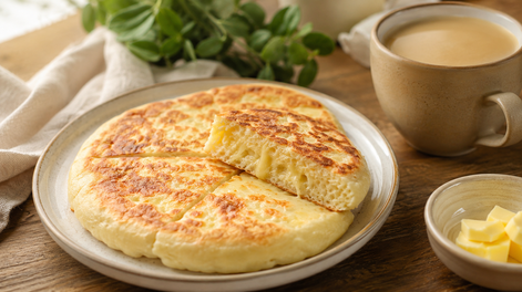 pan de queso hecho en sarten en 5 minutos, ideal para el cafe con leche de la manana