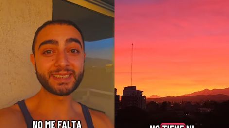 Un joven extranjero mostró su privilegiada vista desde su nuevo hogar en Mendoza&nbsp;