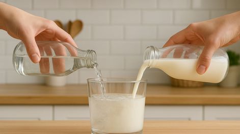 Mezclar leche y agua: por qué lo recomiendan y para qué sive