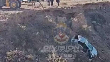 Los Andes | Así quedó el auto del mendocino imputado por tentativa de femicidio. Gentileza Policía de Neuquén