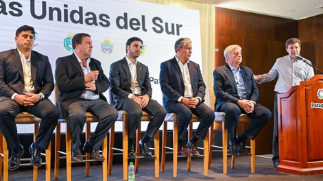 Claudio Vidal, de Santa Cruz; Alberto Weretilneck, de Río Negro; Ignacio Torres, de Chubut; Rolando Figueroa, de Neuquén; Sergio Ziliotto, de La Pampa; y Gustavo Melella, de Tierra del Fuego.