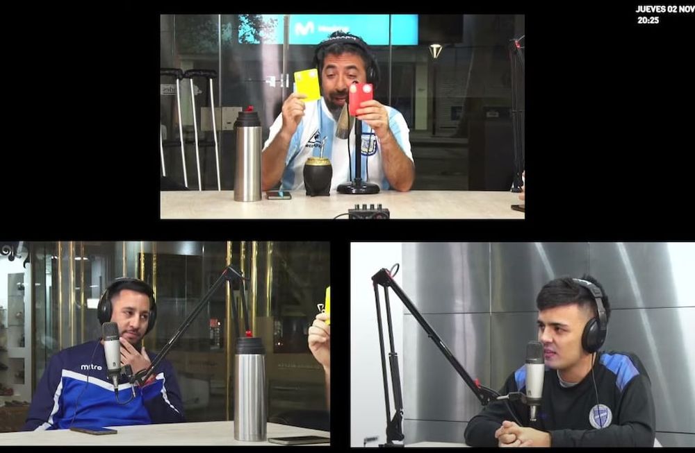 Se picó de lo lindo en #Termos, el nuevo streaming futbolero de Los Andes que conduce Rodrigo Olmedo. / Los Andes